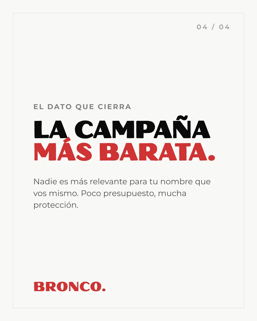 Slide 4 de 4: La campaña más barata, el dato que cierra