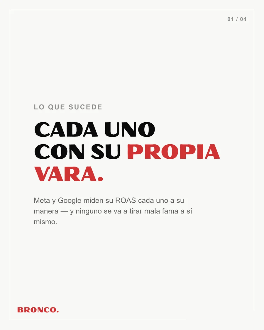 Slide 1 de 4: Lo que sucede, cada uno con su propia vara